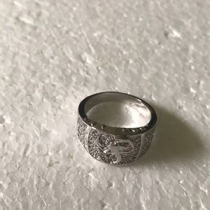 Vintage 925 scorpion with CZ ring